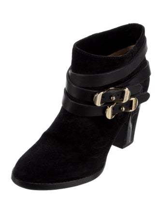 Jimmy Choo Suede Leather Trim Embellishment Boots