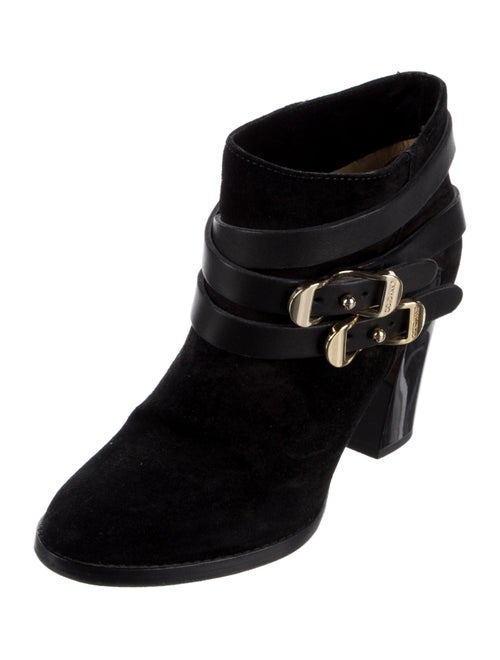 Jimmy Choo Suede Leather Trim Embellishment Boots