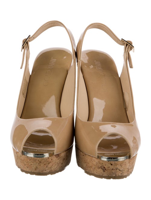 Jimmy Choo Patent Leather Slingback Sandals