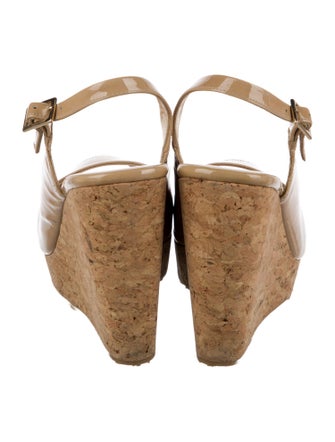 Jimmy Choo Patent Leather Slingback Sandals