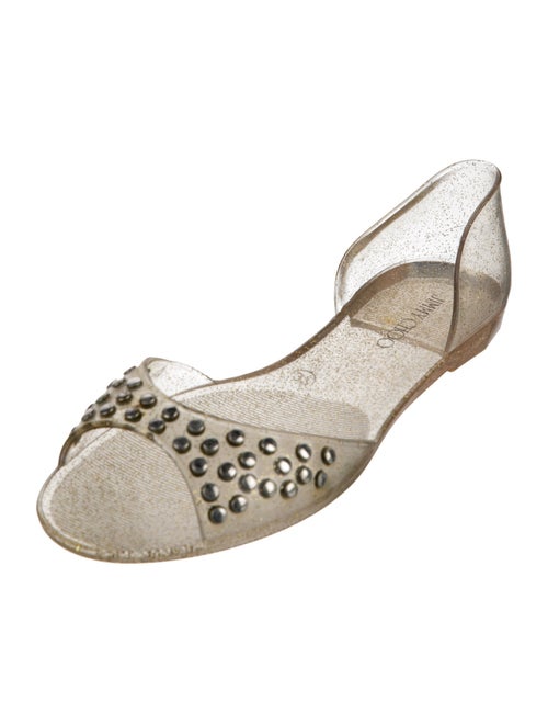 Jimmy Choo Glitter Accents Slingback Sandals