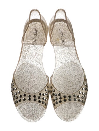 Jimmy Choo Glitter Accents Slingback Sandals