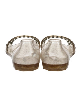 Jimmy Choo Glitter Accents Slingback Sandals