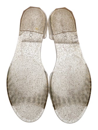 Jimmy Choo Glitter Accents Slingback Sandals