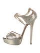 Jimmy Choo Glitter Printed D'Orsay Pumps