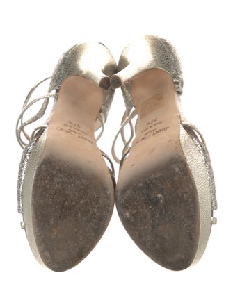 Jimmy Choo Glitter Printed D'Orsay Pumps