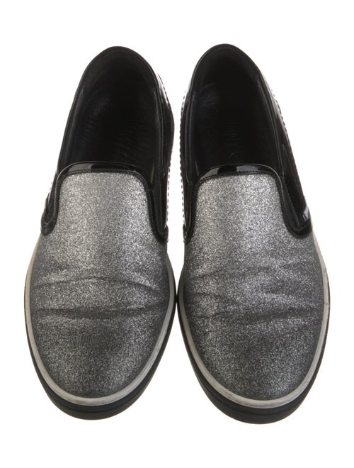 Jimmy Choo Glitter Glitter Accents Boat Shoes