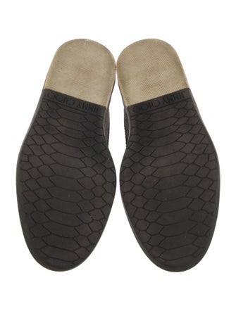 Jimmy Choo Glitter Glitter Accents Boat Shoes