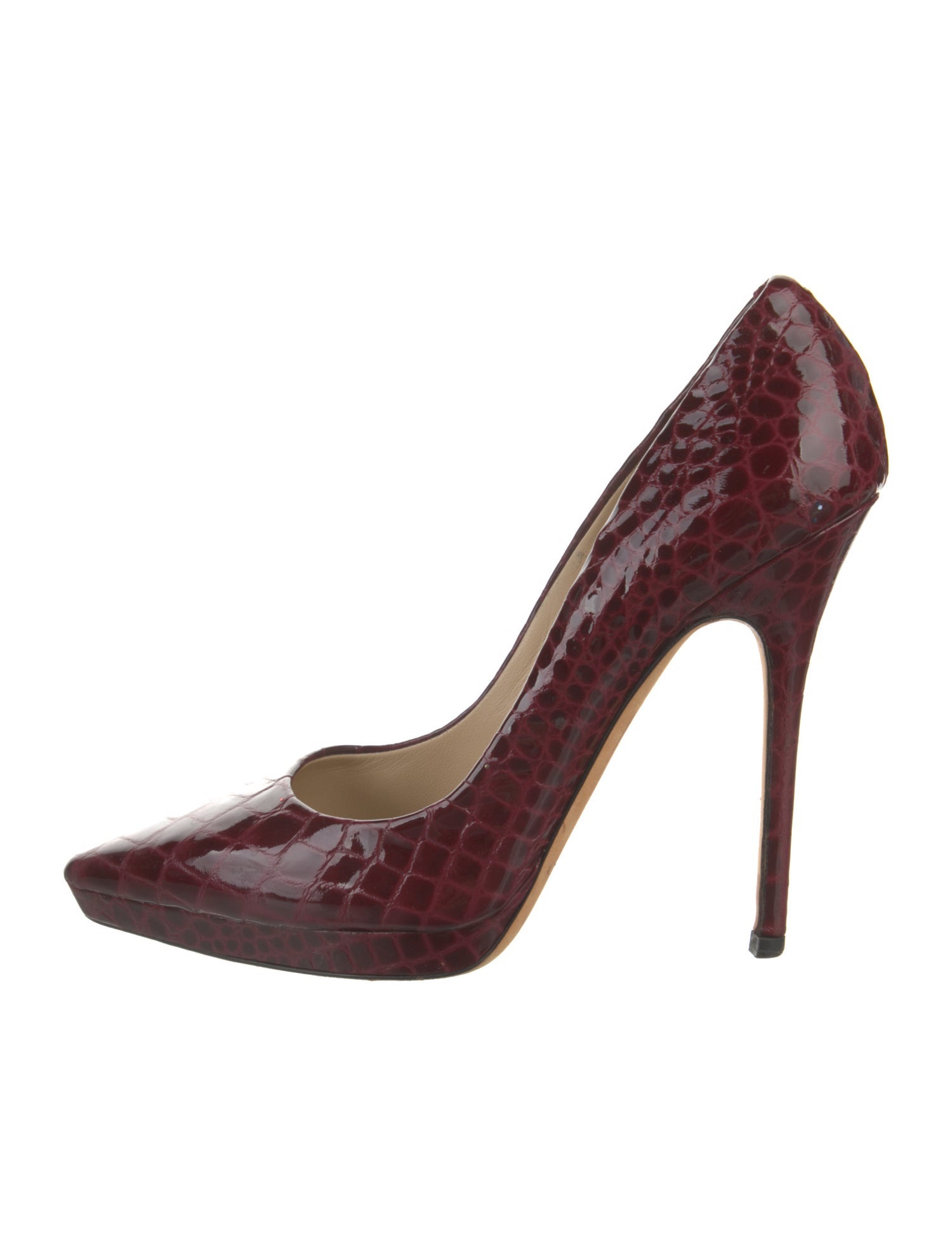 Jimmy Choo Embossed Leather Pumps