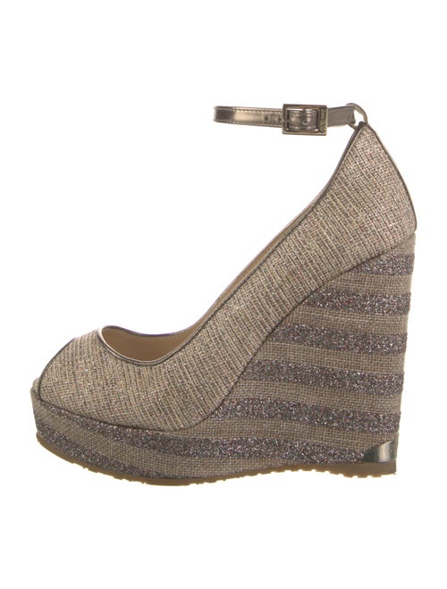 Jimmy Choo Glitter Striped Pumps