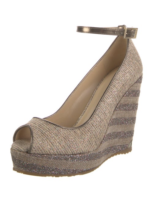 Jimmy Choo Glitter Striped Pumps