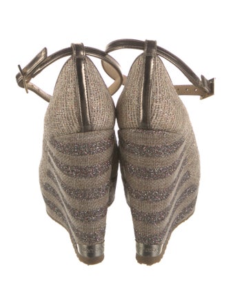 Jimmy Choo Glitter Striped Pumps