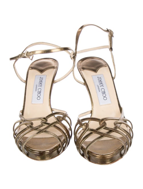 Jimmy Choo Leather Slingback Sandals