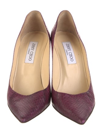 Jimmy Choo Snakeskin Animal Print Pumps