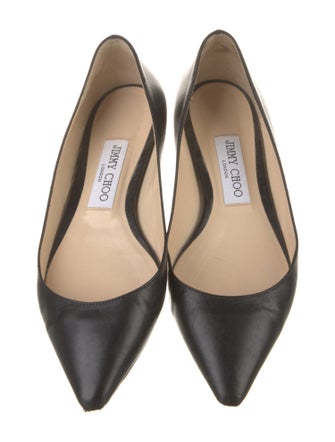 Jimmy Choo Leather Ballet Flats