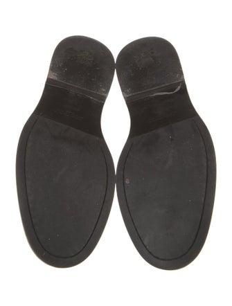 Jimmy Choo Patent Leather Crystal Embellishments Dress Loafers