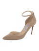 Jimmy Choo Suede D'Orsay Pumps