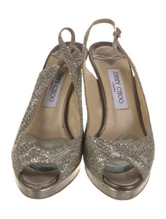 Jimmy Choo Glitter Slingback Pumps