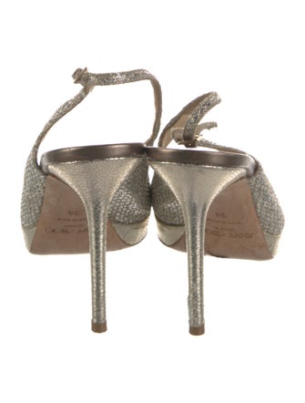 Jimmy Choo Glitter Slingback Pumps