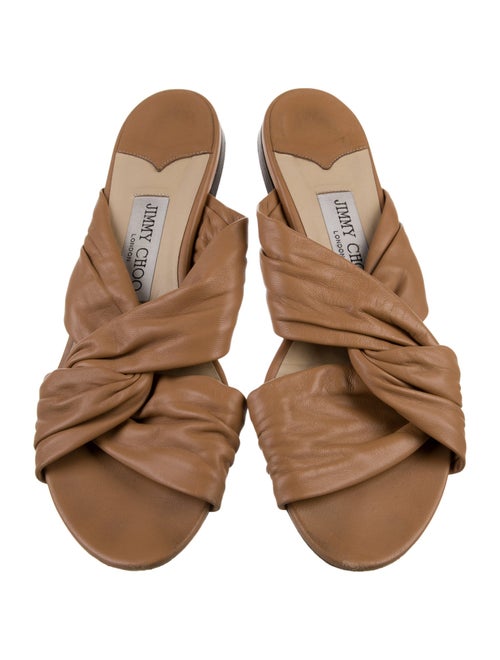 Jimmy Choo Leather Slides