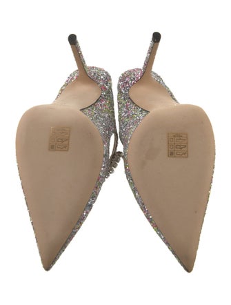 Jimmy Choo Glitter Glitter Accents Mules