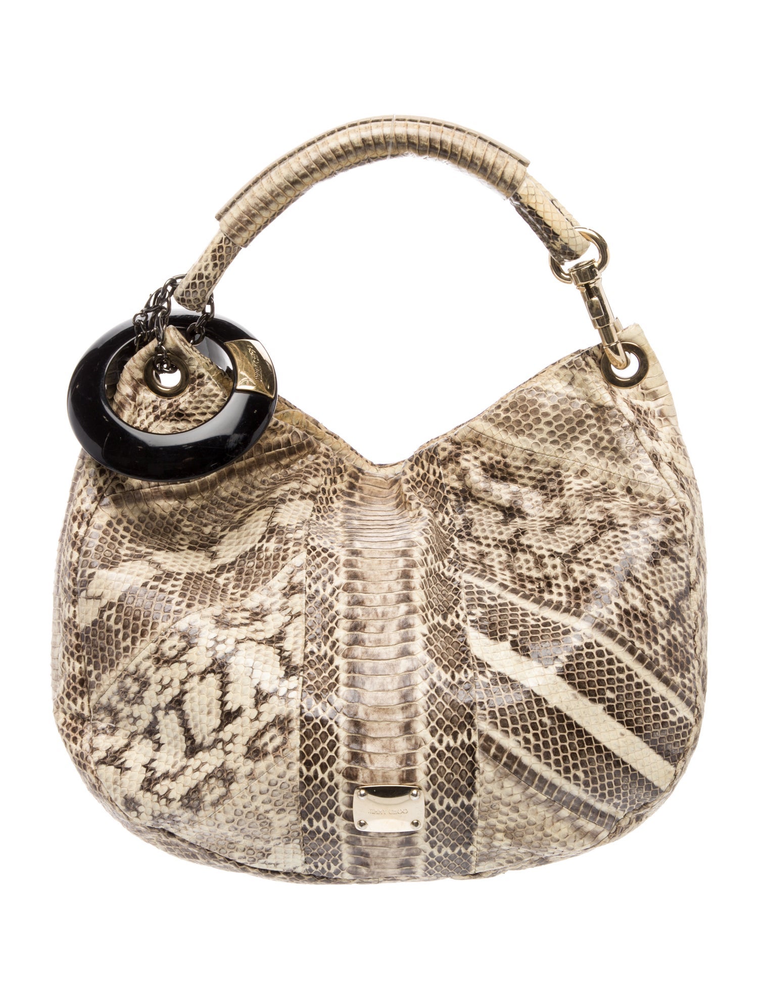 Jimmy Choo Snakeskin Top Handle Bag
