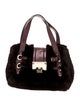 Jimmy Choo Fur Top Handle Bag