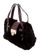 Jimmy Choo Fur Top Handle Bag