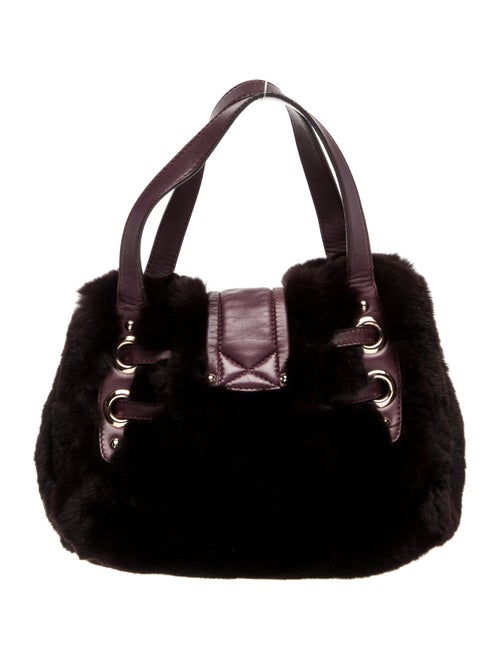 Jimmy Choo Fur Top Handle Bag
