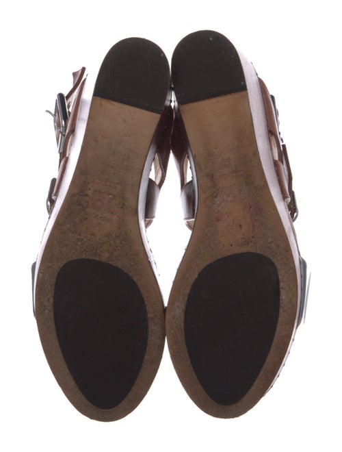 Jimmy Choo Leather Studded Accents Sandals