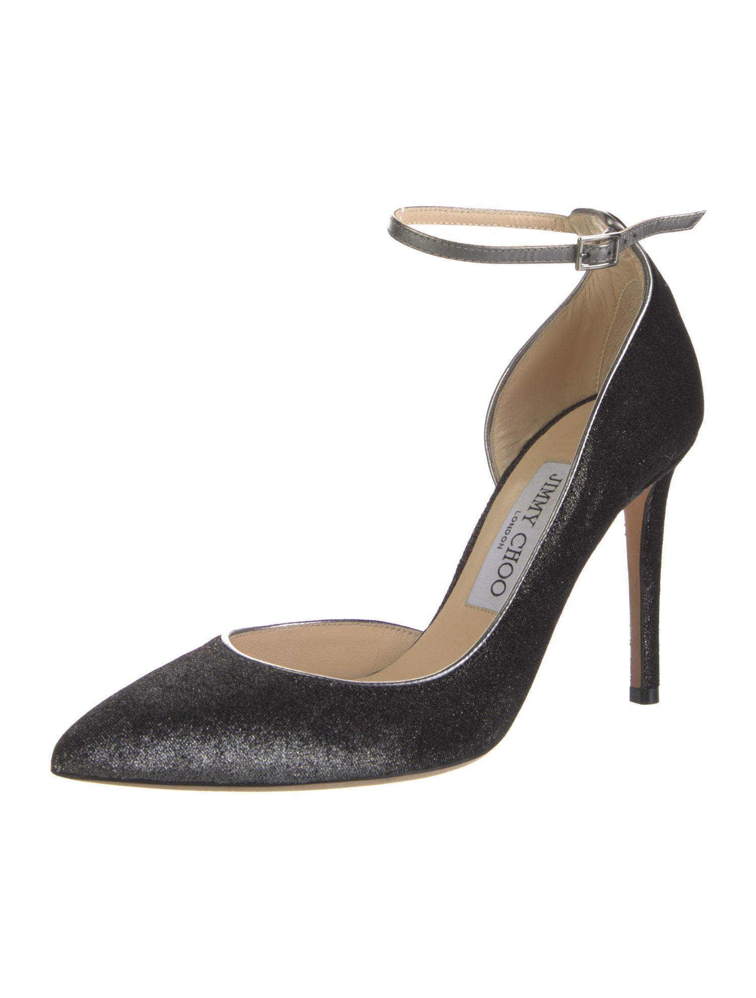 Jimmy Choo Glitter Accents D'Orsay Pumps