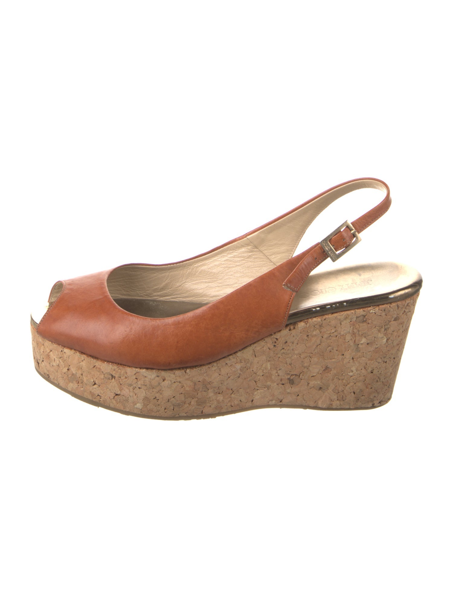 Jimmy Choo Leather Slingback Sandals