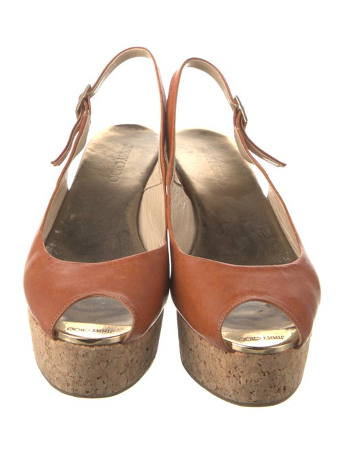 Jimmy Choo Leather Slingback Sandals