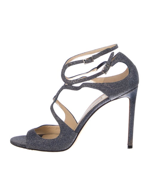 Jimmy Choo Glitter Glitter Accents Sandals