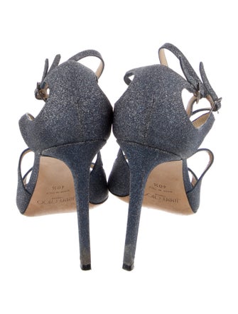 Jimmy Choo Glitter Glitter Accents Sandals