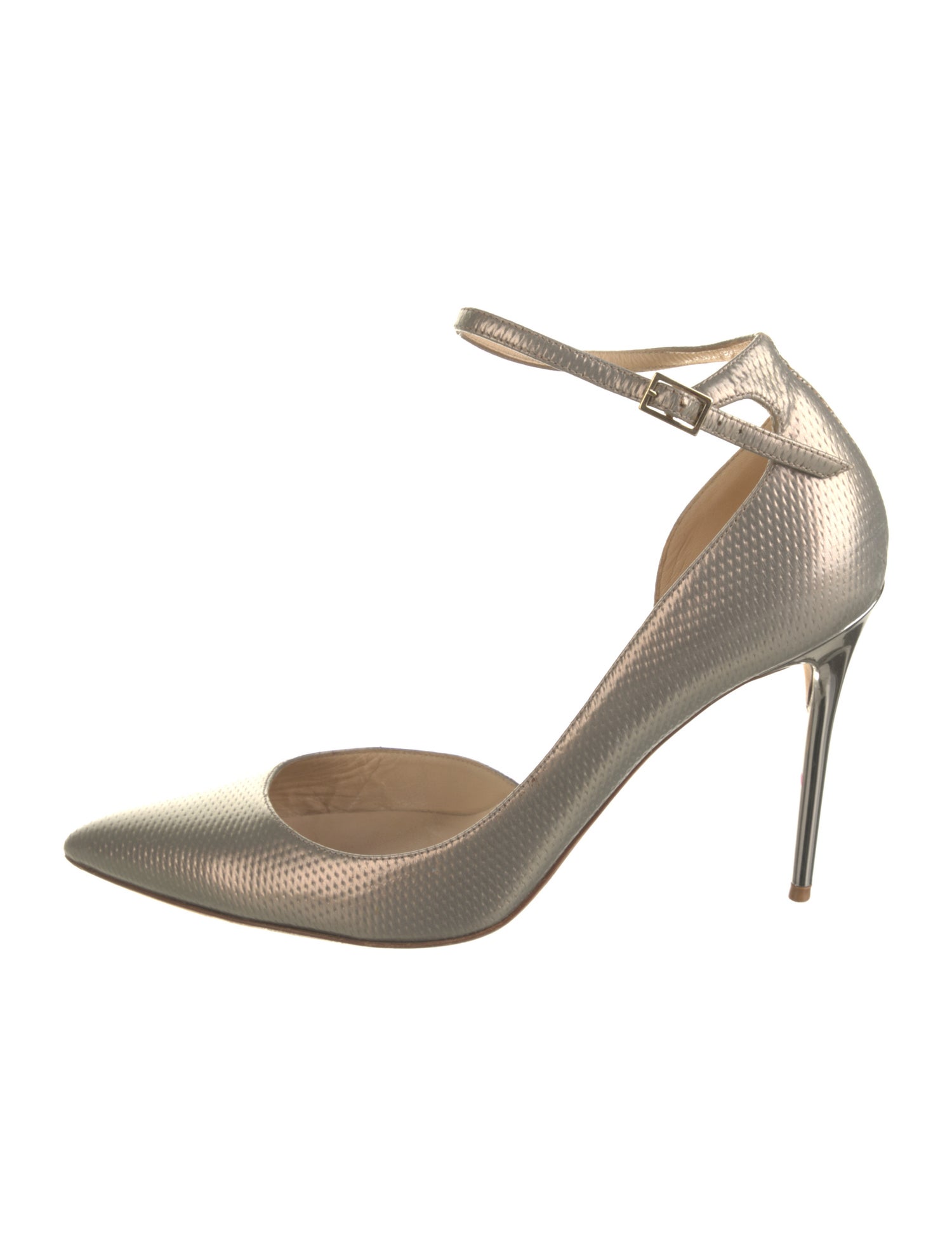 Jimmy Choo Embossed Leather D'Orsay Pumps