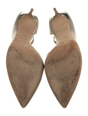 Jimmy Choo Embossed Leather D'Orsay Pumps