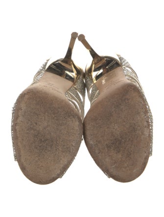 Jimmy Choo Glitter Glitter Accents Sandals