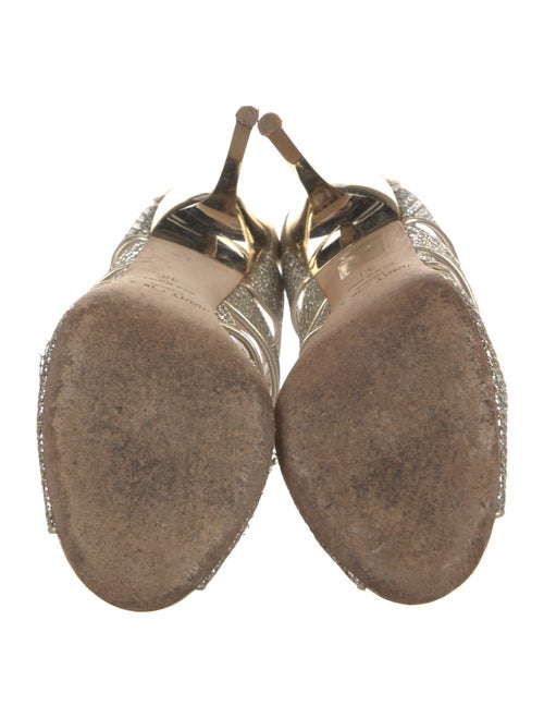 Jimmy Choo Glitter Glitter Accents Sandals