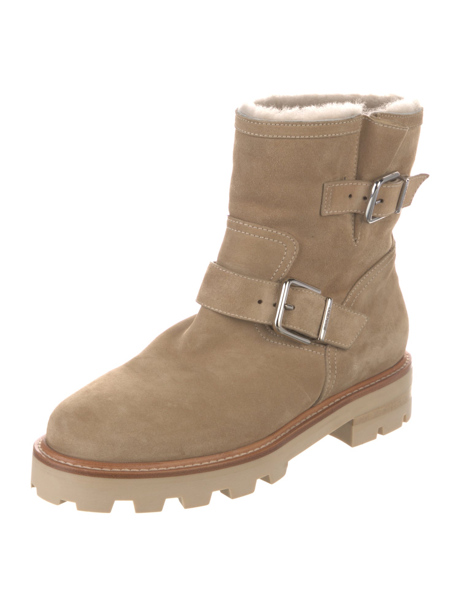 Jimmy Choo Suede Moto Boots