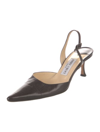 Jimmy Choo Leather Slingback Pumps