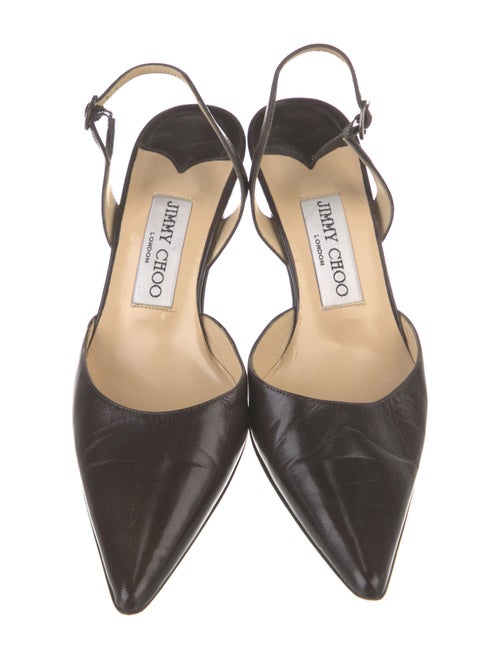 Jimmy Choo Leather Slingback Pumps