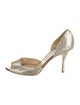 Jimmy Choo Glitter D'Orsay Pumps