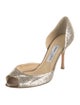 Jimmy Choo Glitter D'Orsay Pumps