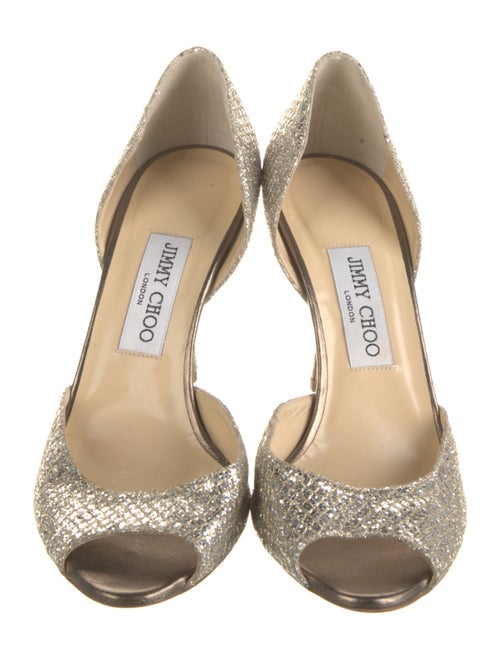 Jimmy Choo Glitter D'Orsay Pumps