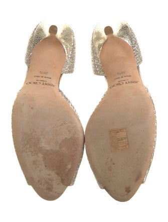 Jimmy Choo Glitter D'Orsay Pumps