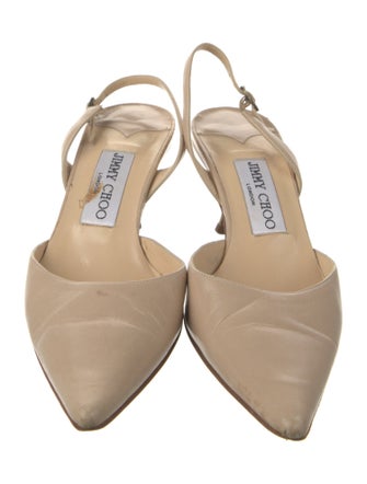 Jimmy Choo Leather Slingback Pumps