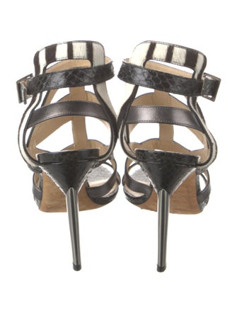 Jimmy Choo Snakeskin Gladiator Sandals