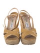 Jimmy Choo Patent Leather Braided Accents Espadrilles