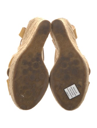 Jimmy Choo Patent Leather Braided Accents Espadrilles